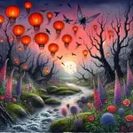 Lanterns Over the Faerie Glen {A Pink Necromancer Kishōtenketsu} - {NaNoWriMo 2024: Day 06}