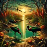 Marsh Serenity Reflection 🌸{A Pink Necromancer Kishōtenketsu} 🦄🌸 with a 🌸{A Pink Necromancer Prosimetrum Story Poem} 🦄🌸 