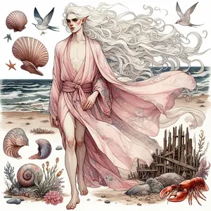 A Calm Coastal Cove of Aquamarine on A Sunny Afternoon