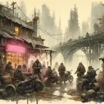 Kiss Me Fuckin' Arse - Just Another Day in the Ice-Laced Ruins of The GodForsaken City, a fiction short A Pink Necromancer Fiction Short 