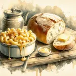 Macaroni and Cheese: A Creamy Pasta Dish Drenched in Melted Cheese, Often Topped with Breadcrumbs- It's Never That Easy, A Pink Necromancer Fiction Short