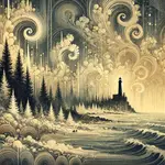 Desolate Nostalgia on a Frozen Shoreline