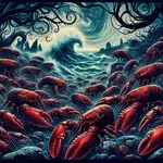 The Unseen Hand in the Fog🦞🦞🦞 {A Pink Necromancer Drabble }꧁🦞✨🌸🔮🦄🔮🌸🦞✨꧂