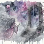 The Moon and The Mirror, A Pink Necromancer Fiction Short