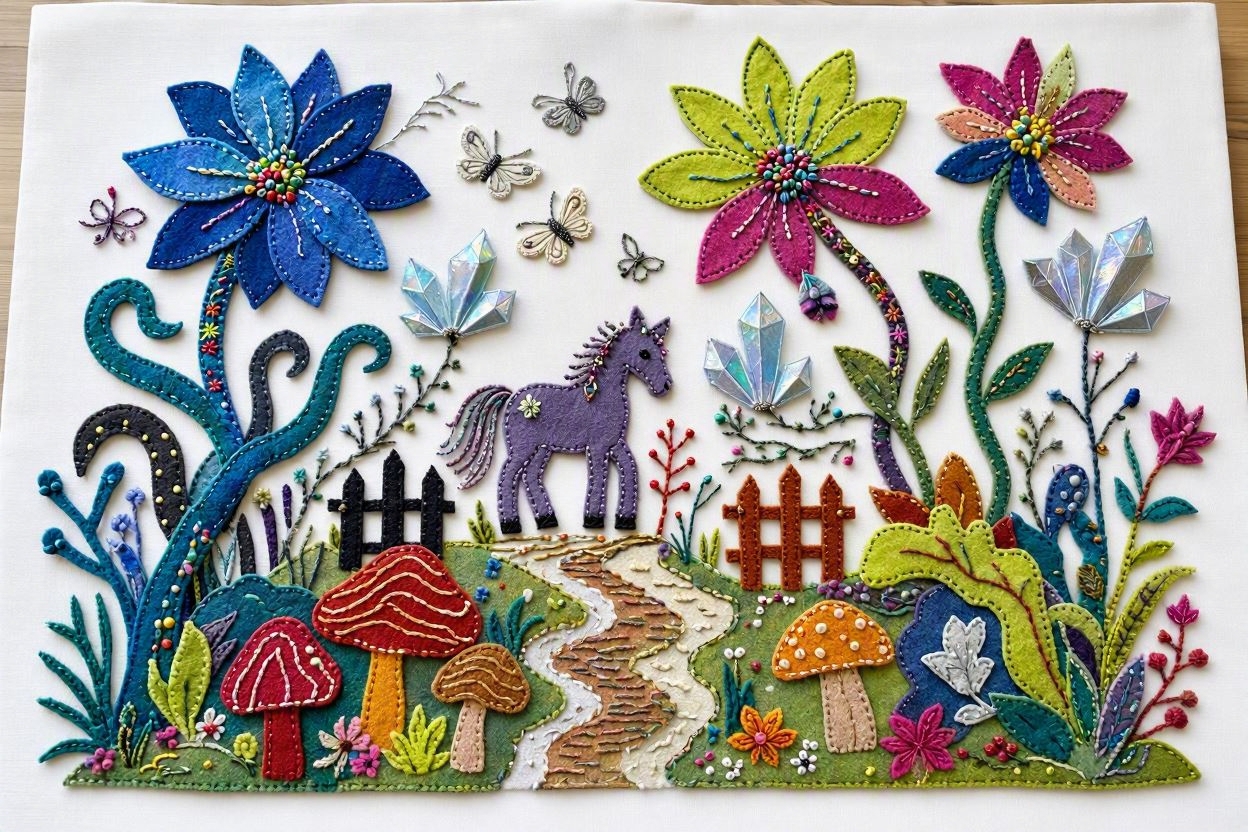 BoomFuzzy-scottish-phooka-faerie-enchanted-pony-form-Wendy-C-Allen-felt-embroidery-art4