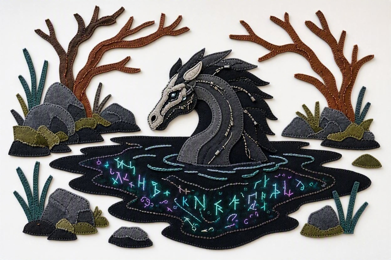 BoomFuzzy-scottish-phooka-faerie-kelpie-form-Wendy-C-Allen-felt-embroidery-art17