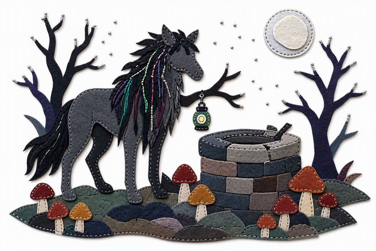 BoomFuzzy-scottish-phooka-faerie-kelpie-form-Wendy-C-Allen-felt-embroidery-art7