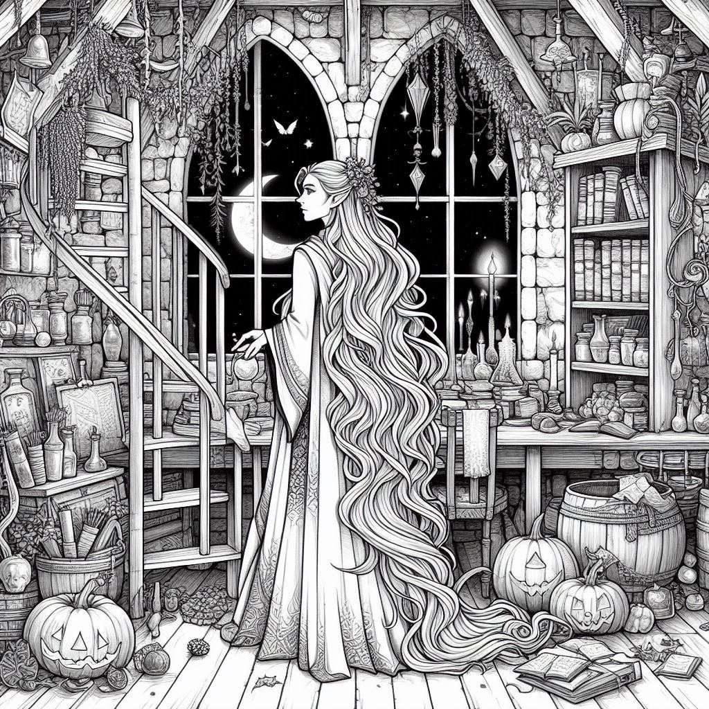 USEDQuaraun-wizard2-tower2-inside-potions-lab-colouringbook_38