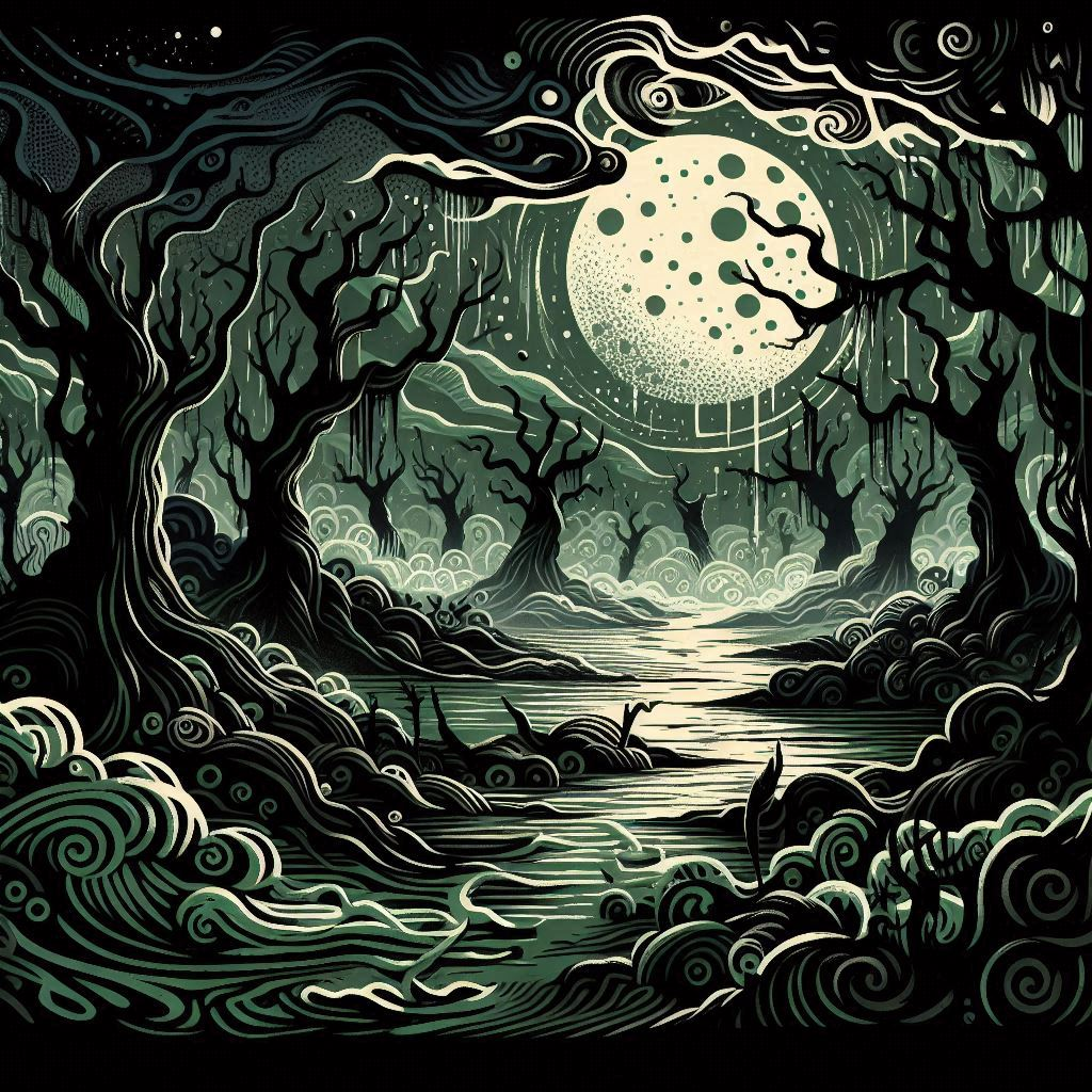 USEDSwamp-MistAndShadowsInTheSwampOfDeath