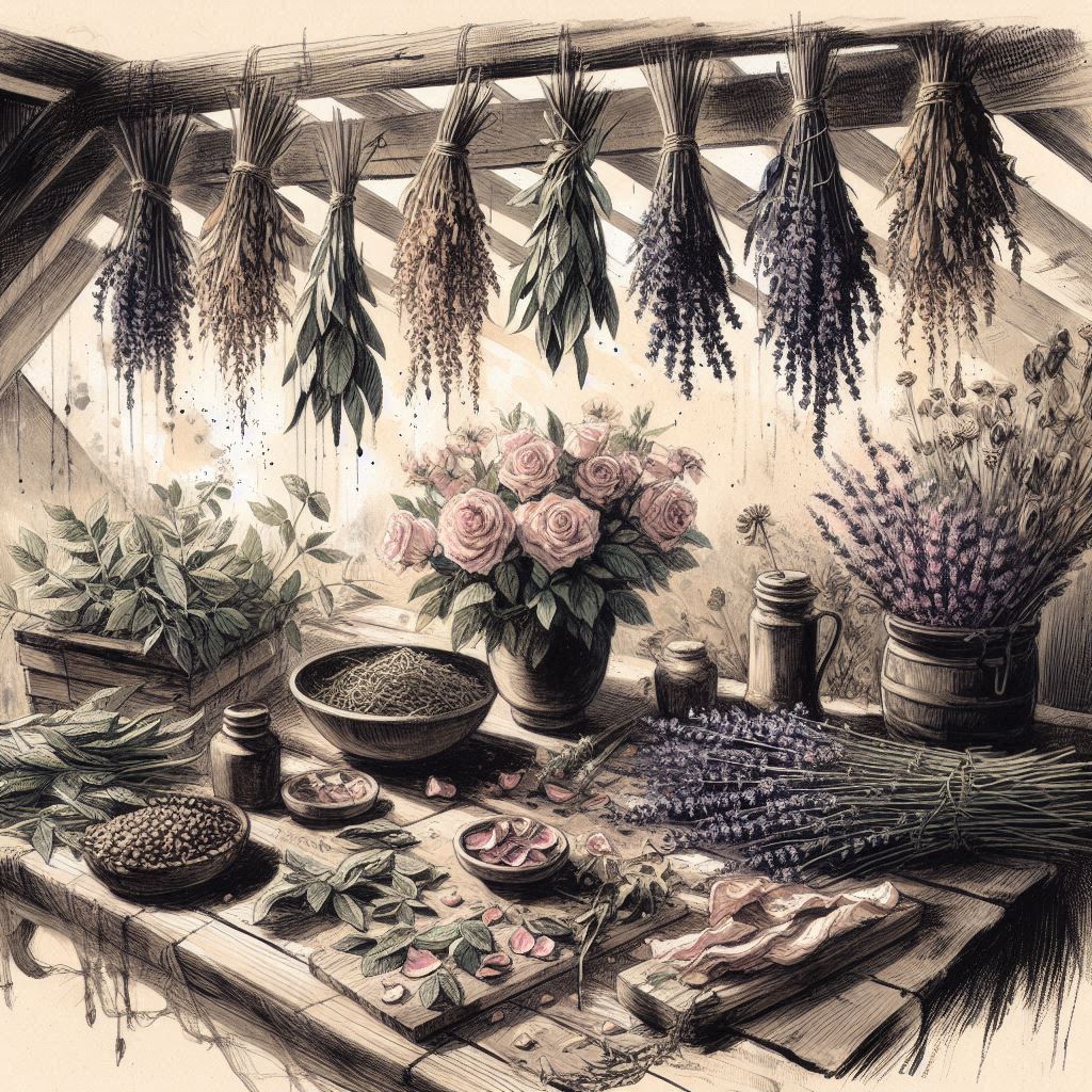USEDflowers-drying-herbs USEDflowers-drying-herbs